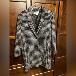 Vintage Peabody House Wool Blend Coat Size 9/10 Black